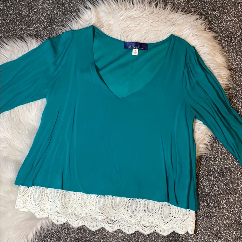 Francesca’s Lace Embellished Top
